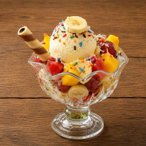 Exotic fruit ice cream